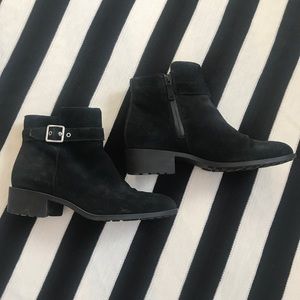 Cole Haan waterproof black suede boot 8